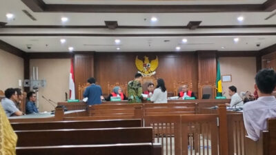 Kegiatan sidang gugatan eks pegawai PT JAI Tbk di Pengadilan Hubungan Industrial (PHI) Jakarta, Rabu (16/4/2025)/zul-fkn.