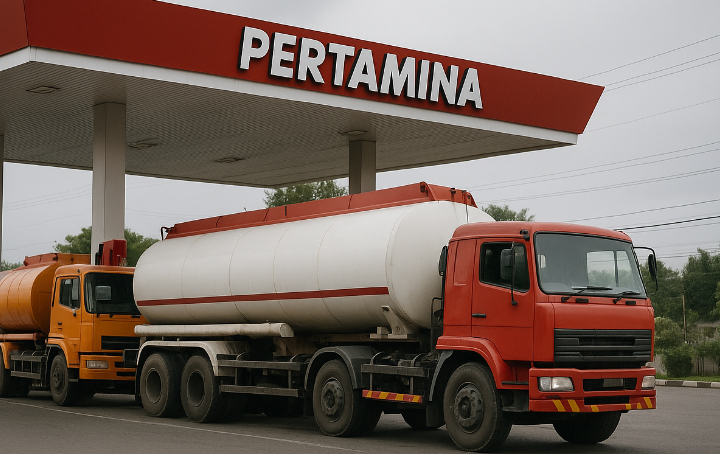 Penyelewengan Solar BBM Subsidi dengan Modus Truk Siluman di SPBU Pontianak Utara, Kalbar/(foto: ilustrasi/@fkn)