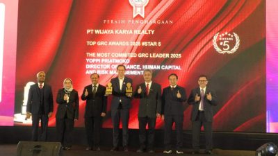 WIKA Realty Raih 5 Bintang di TOP GRC Awards 2025, Bukti Komitmen Kuat