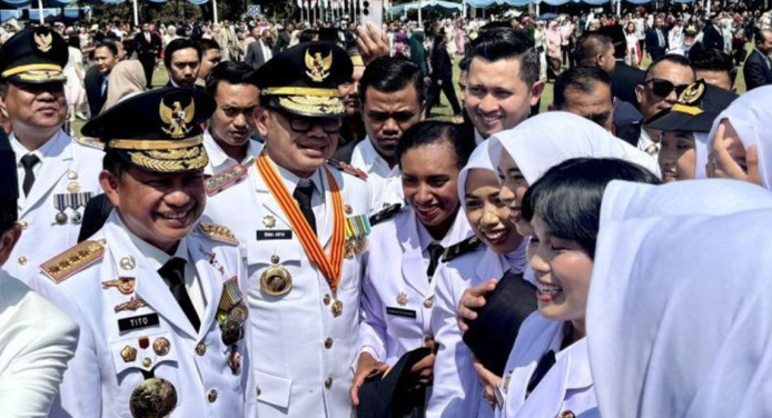 Pelantikan lulusan IPDN Jatinangor 2025
